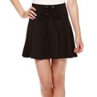 Olsenboye Ponte Lace-up Circle Skirt