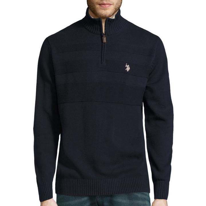 Us Polo Assn. Mock Neck Long Sleeve Pullover Sweater