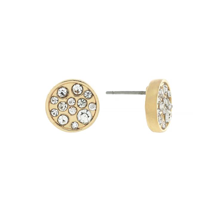 Nicole By Nicole Miller Crystal Gold-tone Stud Earrings