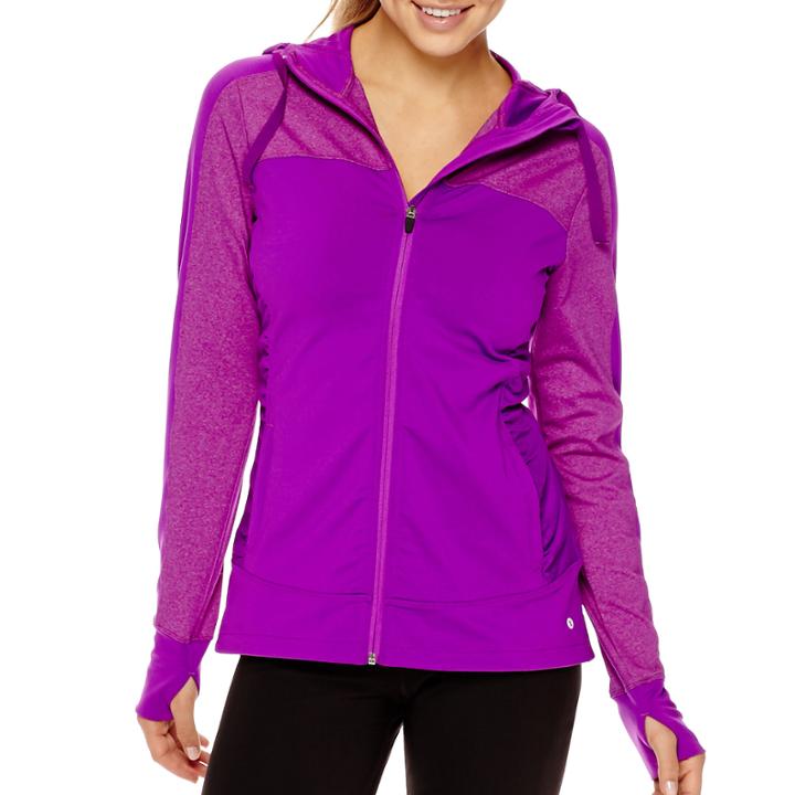 Xersion&trade; Ruched Hooded Jacket