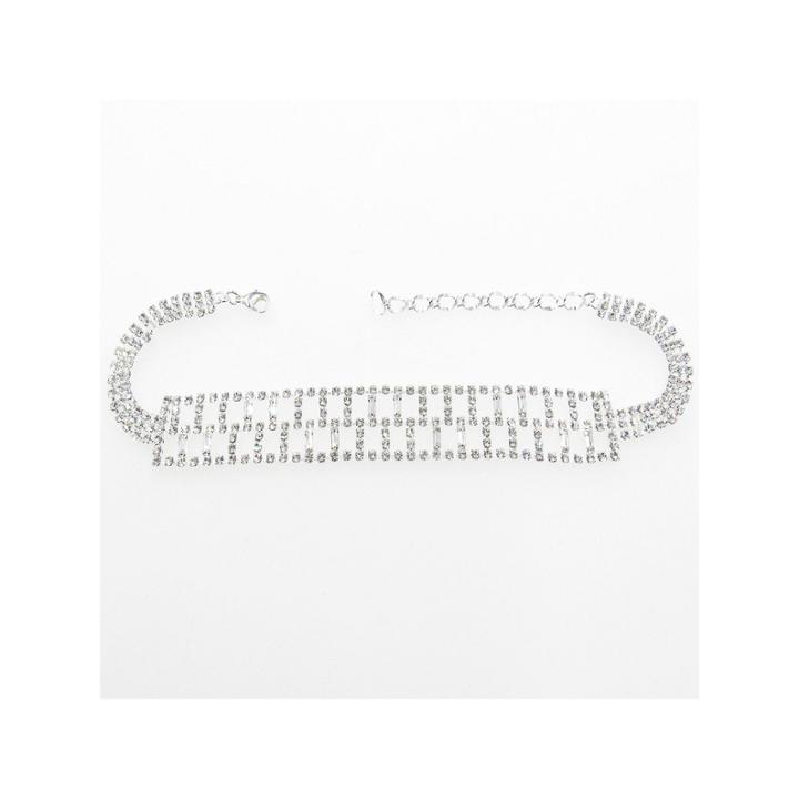 Vieste Rosa Womens Glass Beaded Choker Necklace
