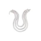 9.5-10mm Cultured Freshwater 3-row Pearl Necklace
