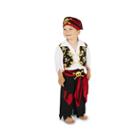Skull Print Vest With Patched Pants Pirate Toddlercostume