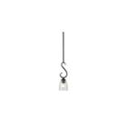 Parrish Mini Pendant In Black With Seeded Glass