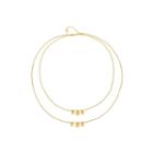 Liz Claiborne Gold-tone Layer Ball Necklace