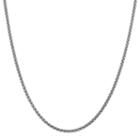 14k White Gold Semisolid Wheat 16 Inch Chain Necklace