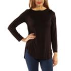 24/7 Comfort Apparel On Trend Tunic Top