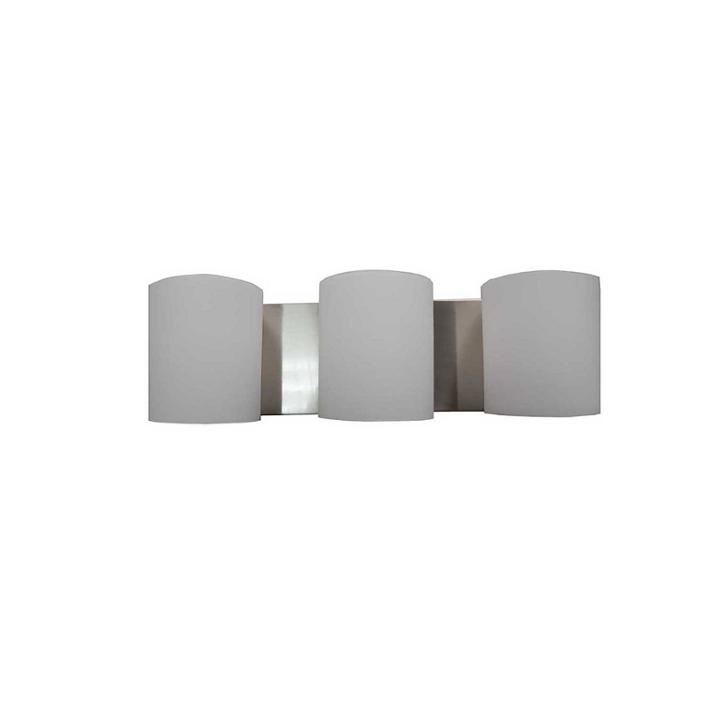 Hudson 3-light Silver Bath Vanity