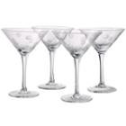 Polka Dot Set Of 4 Martini Glasses