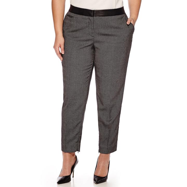 Worthington Slim Suiting Ankle Pants - Plus