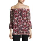 Alyx Medallion Print Popover Top