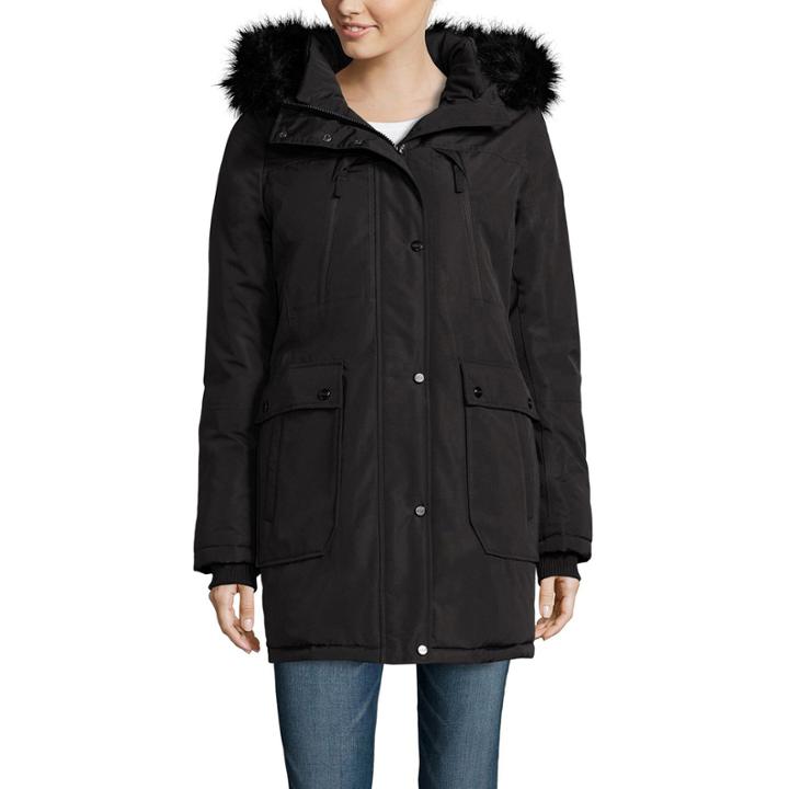 A.n.a Military Faux-fur-trim Parka