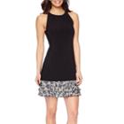 R & K Originals Sleeveless 3-tier Shift Dress
