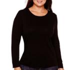 Stylus&trade; Long-sleeve Crewneck T-shirt - Plus