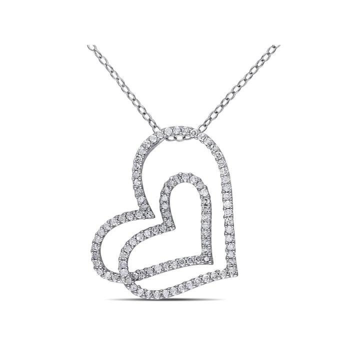 1/2 Ct. T.w. White Diamond Pendant Necklace