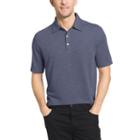 Van Heusen Short Sleeve Two Tone Slub Textured Polo Shirt
