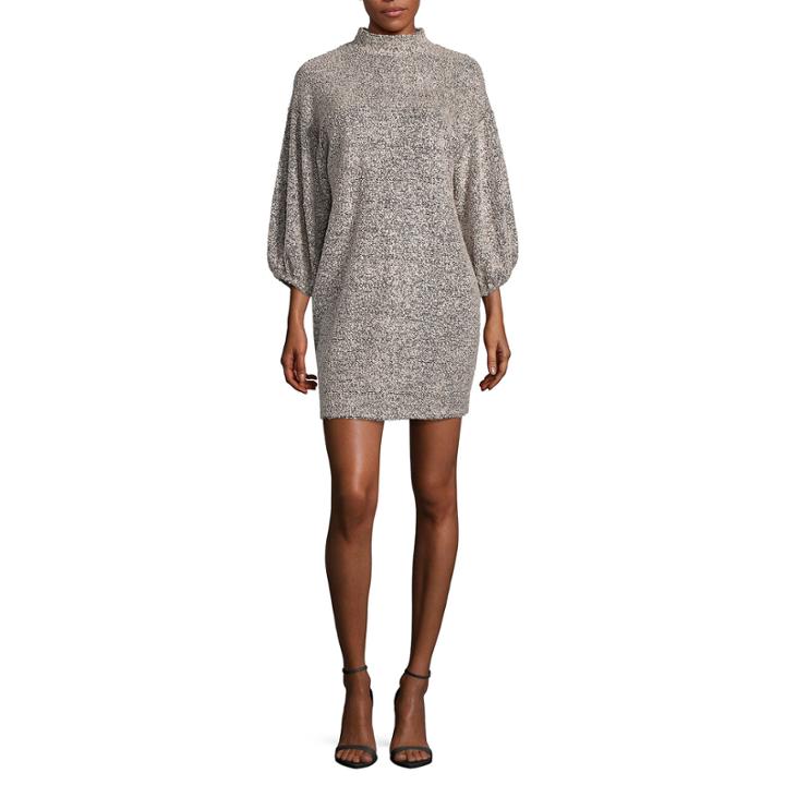 Eyeshadow 3/4 Sleeve A-line Dress-juniors