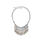 Mixit&trade; Gray-tone Pink And Neutral Bead Drop Statement Necklace