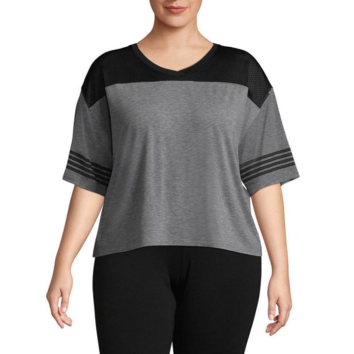 Flirtitude Cropped Football Top - Juniors Plus