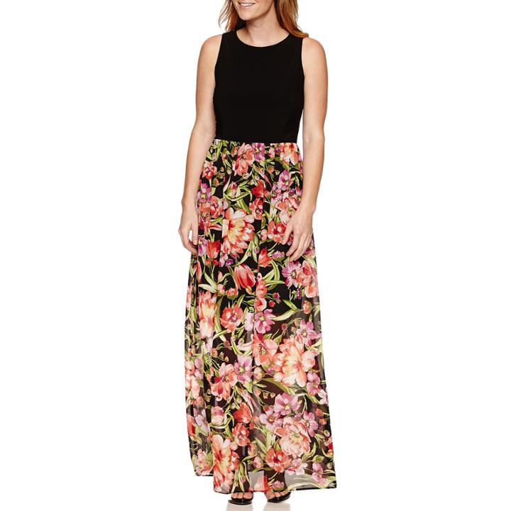 Ronni Nicole Sleeveless Floral Maxi Dress