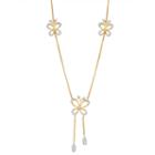 Womens 1/2 Ct. T.w. White Diamond Butterfly Pendant Necklace