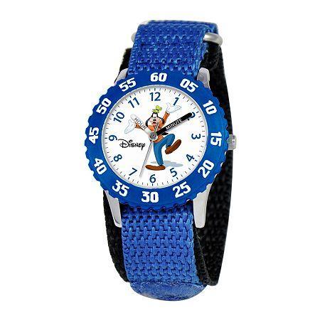 Disney Time Teacher Goofy Blue Fast Strap Watch