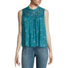 Arizona Sleeveless Lace High-neck Top