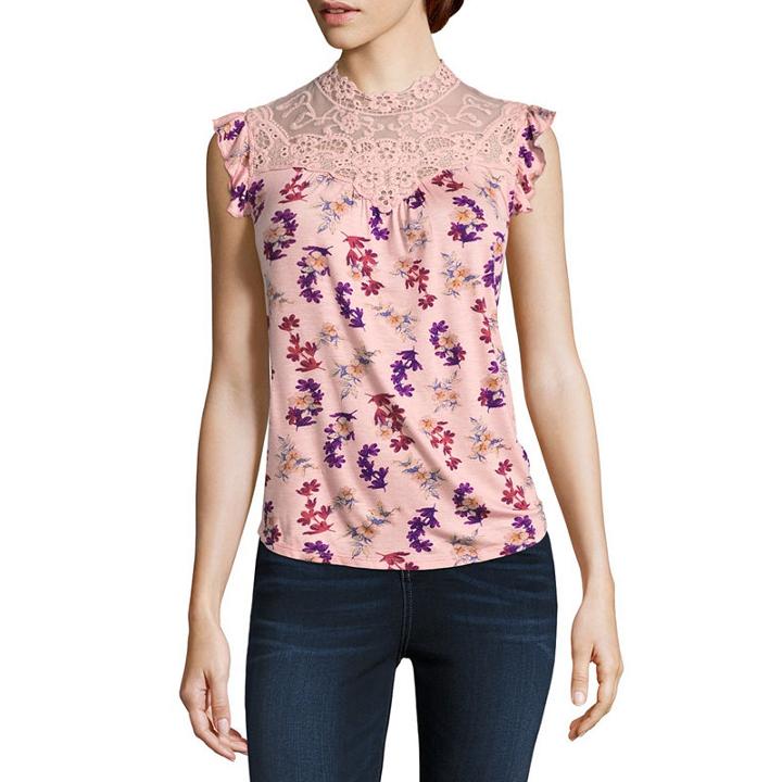 Self Esteem Sleeveless Jersey Dress Shirt Juniors