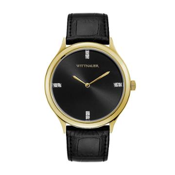 Wittnauer Mens Black Strap Watch-wn1018