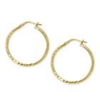 Made In Italy 24k Gold Over Silver Sterling Silver 22mm Hoop Earrings