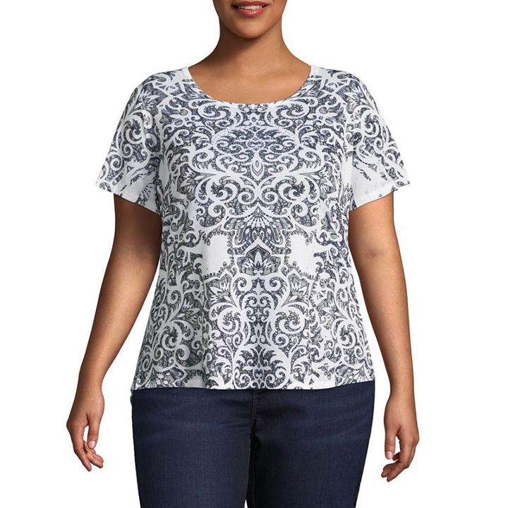 Unity World Wear Short Sleeve Scoop Neck Tee - Plus