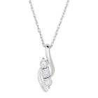 Trumiracle 1/5 Ct. T.w. Diamond Sterling Silver 3-stone Pendant Necklace
