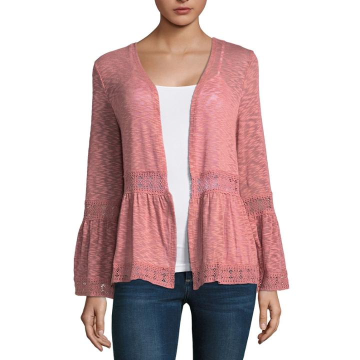 Almost Famous Long Sleeve Cardigan-juniors