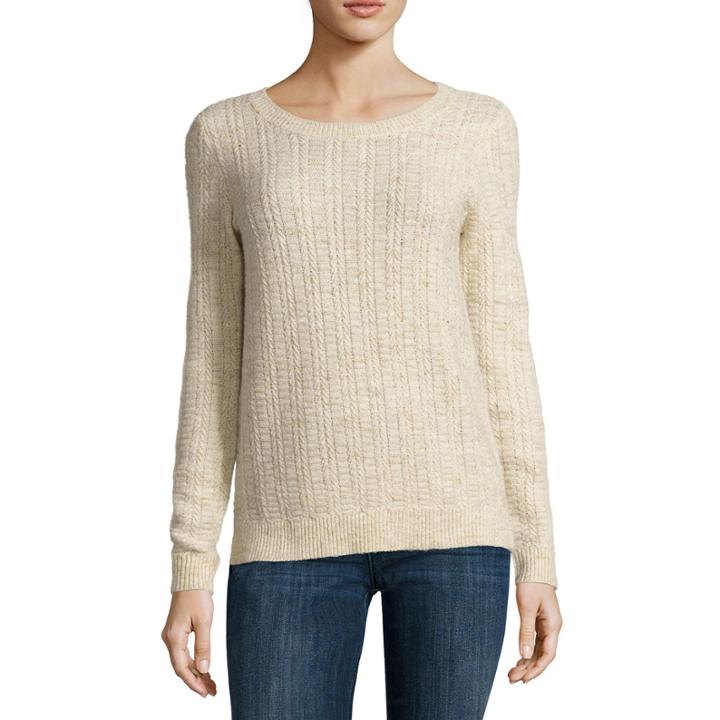 Liz Claiborne Long-sleeve Crewneck Sweater