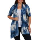 24/7 Comfort Apparel Open Sea Cardigan Shrug - Plus