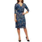 24/7 Comfort Apparel Christina Faux Wrap Dress