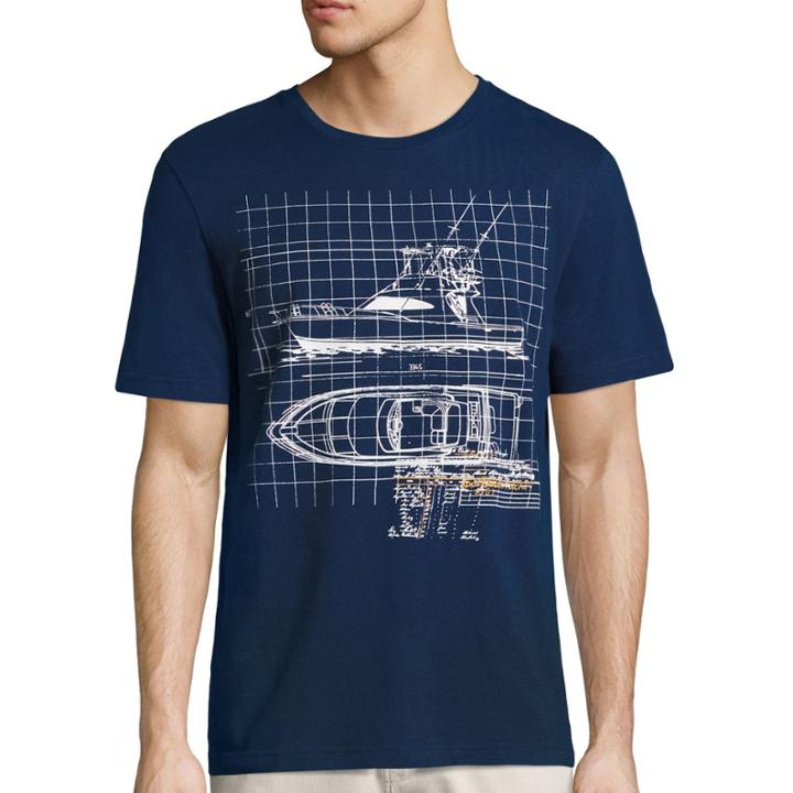 St. John's Bay Mariner Short Sleeve Crew Neck T-shirt