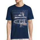 St. John's Bay Mariner Short Sleeve Crew Neck T-shirt