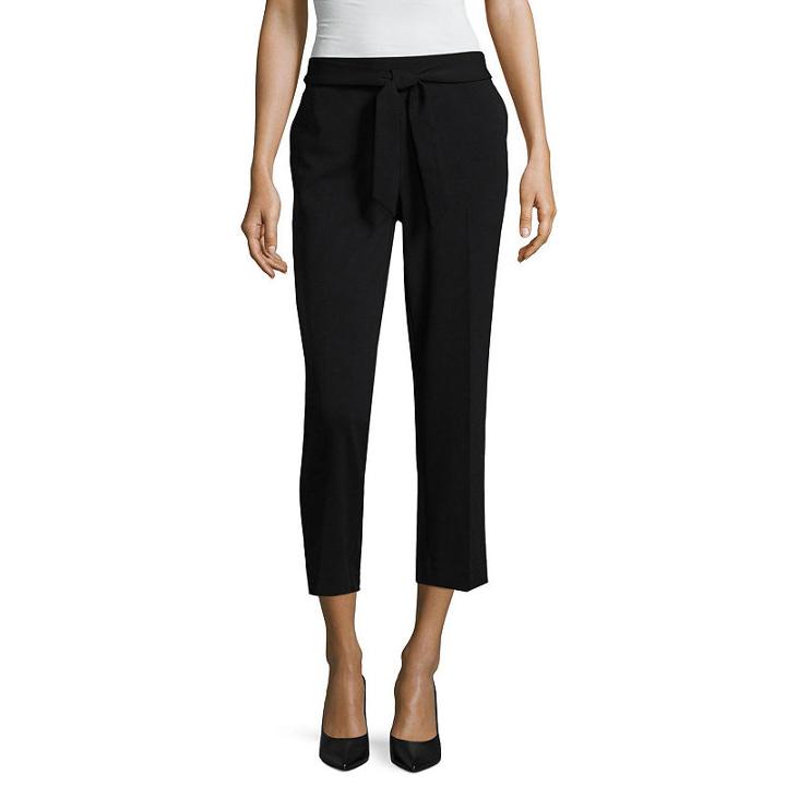 Worthington Tie Front Crop Pants