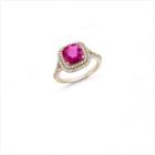 Effy Womens 3/8 Ct. T.w. Red Ruby 14k Gold Cocktail Ring