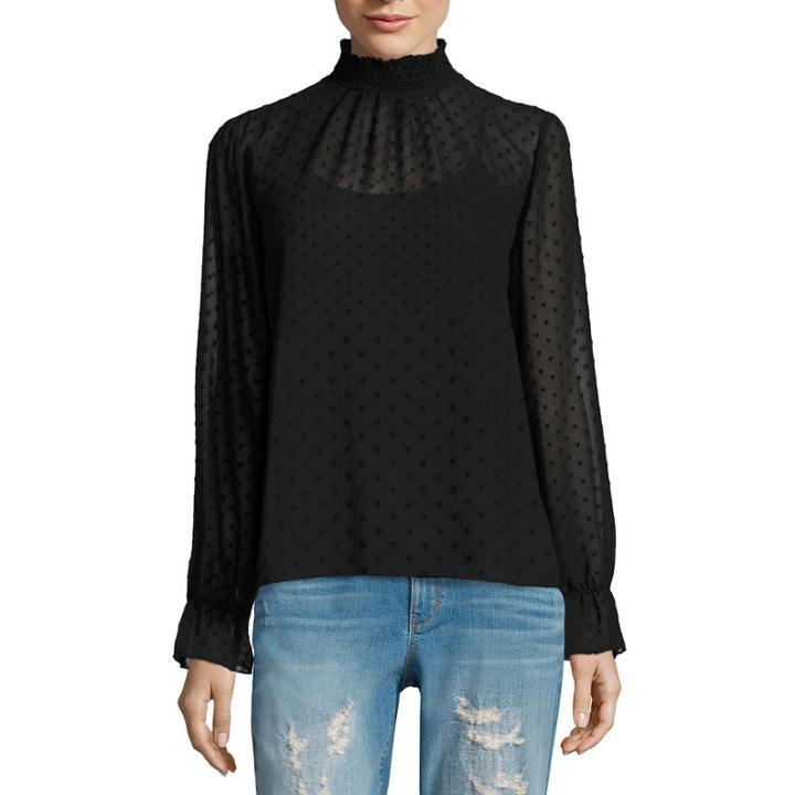 Belle + Sky Long Sleeve Mock Neck Top