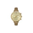Olivia Pratt Womens Gold Tone Strap Watch-16179gold
