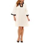 Danny & Nicole 3/4 Sleeve Shift Dress-plus