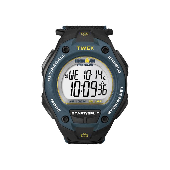 Timex Ironman Mens Black Nylon Fast Strap 30-lap Watch T5k4139j
