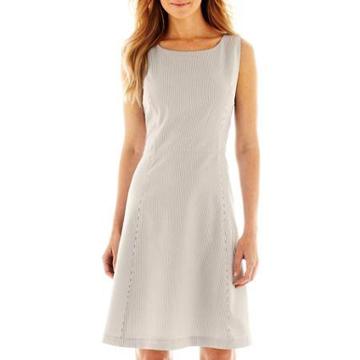 9 & Co. A-line Seersucker Dress