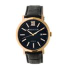 Heritor Bristol Mens Black Strap Watch-herhr5308