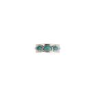 Womens Blue Turquoise Sterling Silver Band