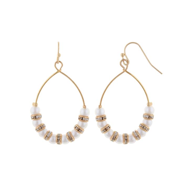 Decree Gold-tone Teardrop Earrings