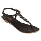 A.n.a Gilbert Beaded T-strap Sandals