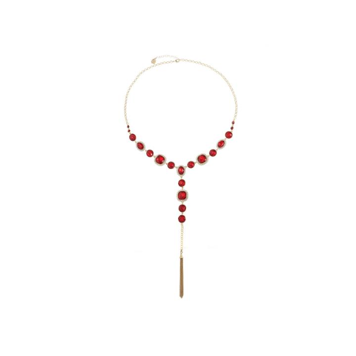 Monet Jewelry Womens Red Pendant Necklace